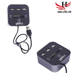 نمایش جزئیات برای هاب کمبو رم ريدر همه کاره و 4 پورت ايکس xp-836 تصویر هاب کمبو رم ريدر همه کاره و 4 پورت ايکس xp-836
